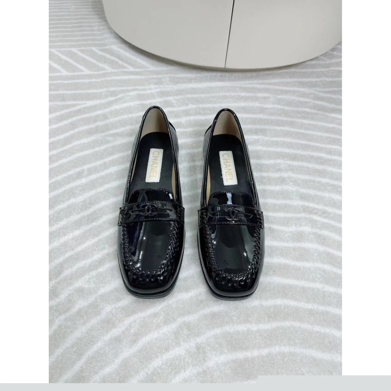 Ch*el leather shoes